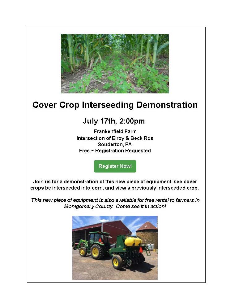 Interseeding Demonstration Field Day